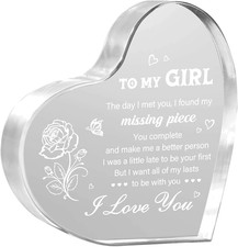 Gifts for Girlfriend, I Love You Gifts for Girlfriend, to My Girl Heart Shaped A