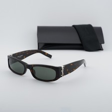 Saint Laurent SL M152 002 Havana/Grey 55-19-135 Sunglasses New Authentic