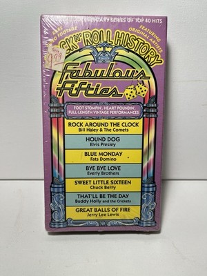 GoodTimes Rock 'N' Roll History: Fabulous Fifties VHS 1988 Compilation NR