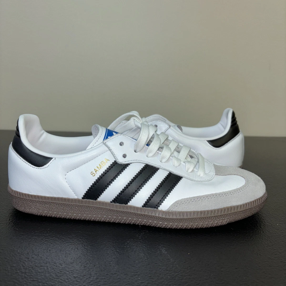 adidas SAMBA OG ホワイト/ブラック/グレー 10 27.5 Samba OG - Cloud White/Core Black/Clear Granite – Feature