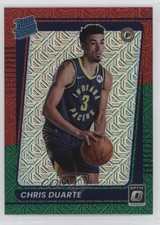 2021 Donruss Optic Rated Rookie Choice Red & Green Prizm Chris Duarte #173 0y59