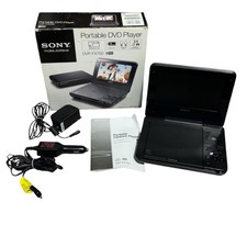 Sony Portable 7" LCD DVD CD Player DVP-FX750 - Black Tested W/ Box  Manual