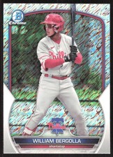 7278I 2023 Bowman Chrome #BCP-232 William Bergolla Prospects Shimmer Refractor
