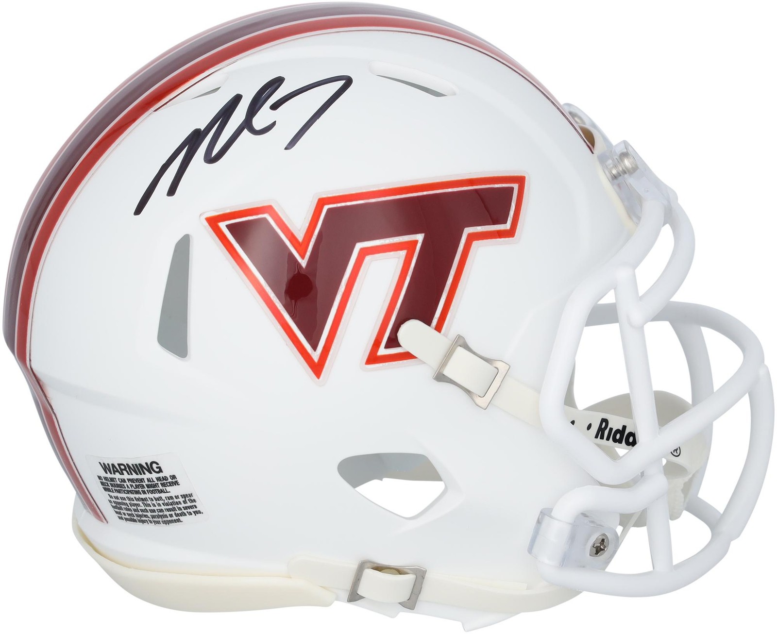 Michael Vick Autographed Signed Virginia Tech Hokies Riddell Speed Mini Helmet 