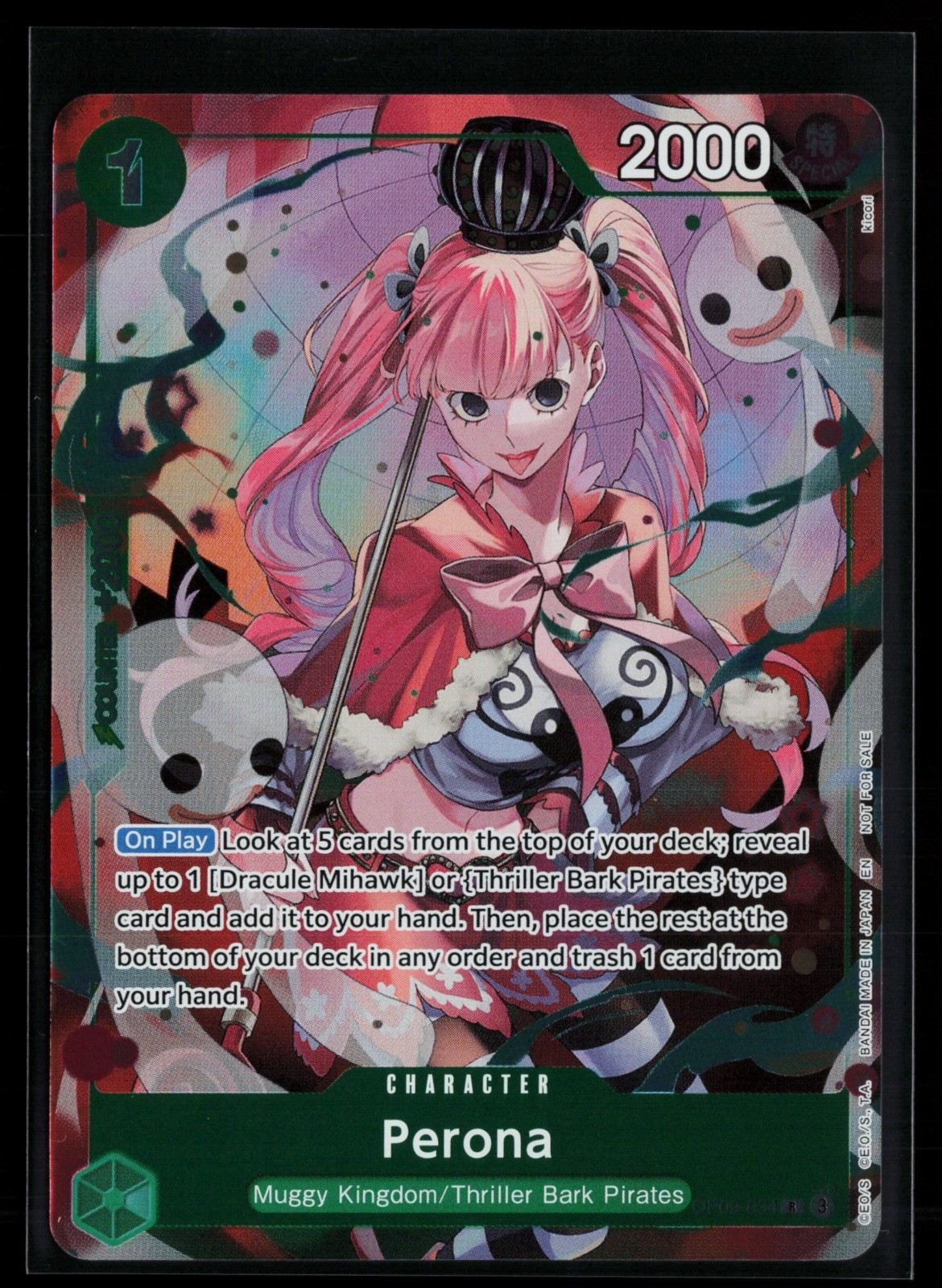 Perona Foil R Extra Booster: One Piece Heroines Edition OP09-034 NM