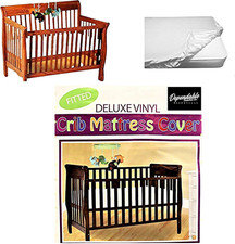Deluxe Vinyl Fitted Crib Mattress Cover Protector 28" x 52" Standard Size Waterp