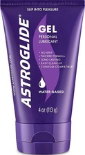 Astroglide Water Based Personal Lubricant Sex Gel for Couples, Men and Women 4oz