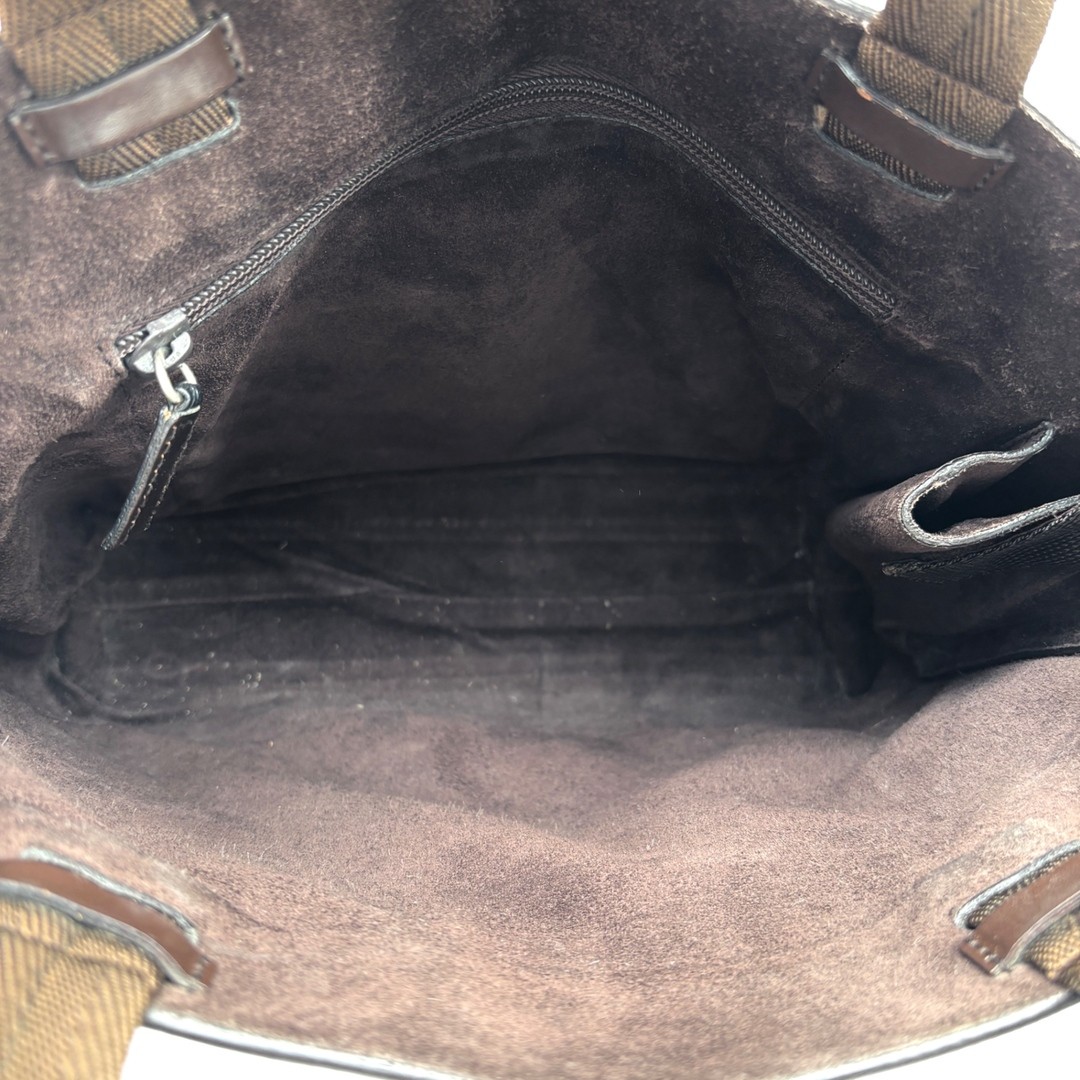 PRADA Tote Bag Logo Cutwork Handbag White Tag Shoulder Carry A4 Compatible Busin thumbnail 8