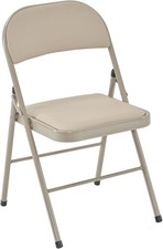 Folding Chairs Foldable Metal Space Saving Durable Padded Seats Multi-purpose PU