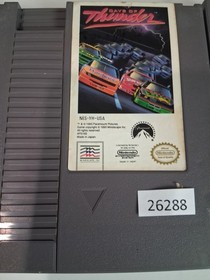 2 retro Nintendo video games NES  Side Pocket, Days of Thunder 26288 wt11