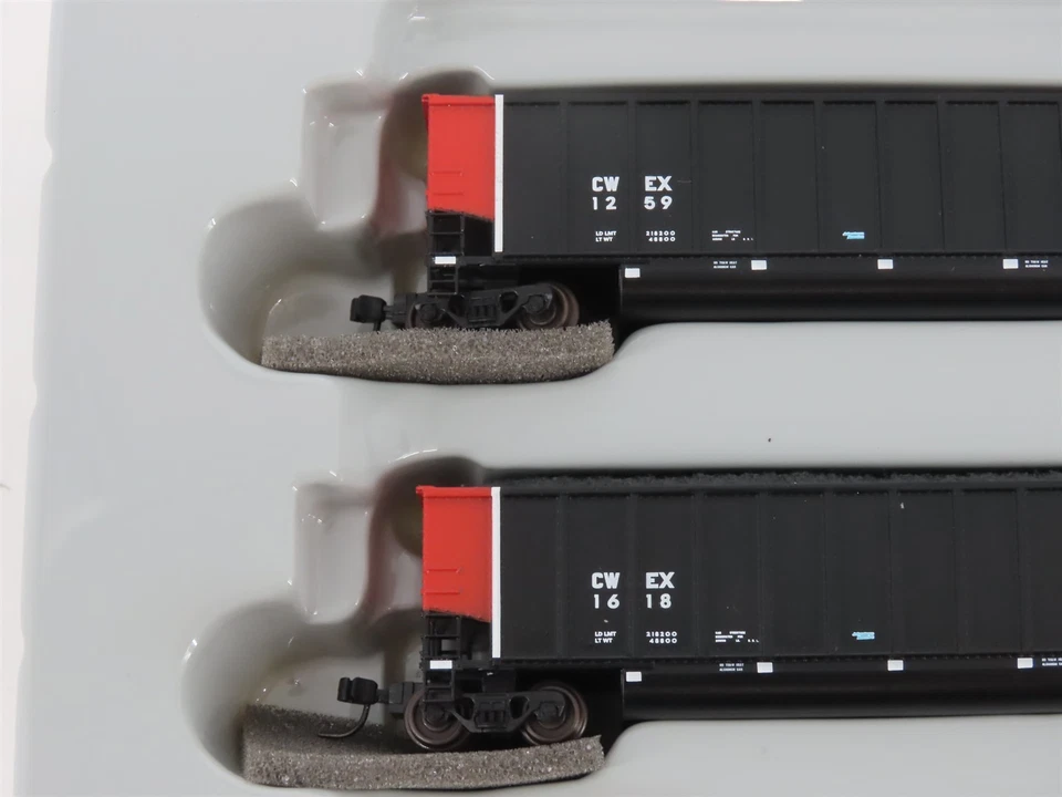 N Scale Athearn 10467 CWEX Commonwealth Edison BethGon Coalporter w/ Load 5-Pack - Image 3 of 4