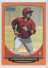 2013 Bowman Chrome Prospects Orange Refractor 4/25 Michael Perez #BCP197 0b2