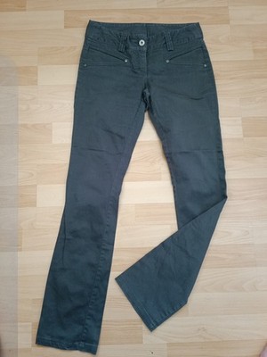 Vero Moda Damen Hose Stoffhose Grau Gerades Bein Größe 36 / S