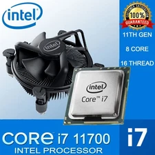 *NICE* Intel Core i7 11700 2.5 GHz 8 Core 16 Thread Processor SRKNS LGA1200 CPU