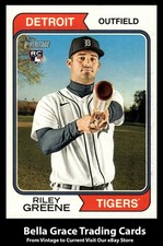2023 Topps Heritage Riley Greene #48 Detroit Tigers MLB Baseball