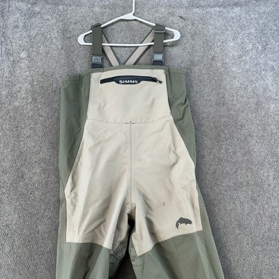 Simms Wadders Womens LF Green Bib Tributary Stockingfoot Fishing Wading Gear