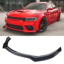 Wheelx 3Pcs Front Bumper Lip Compatible 2020-2023 Dodge Charger Srt Hellcat
