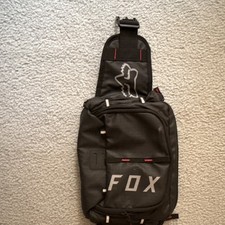 Fox Black Small Sling Crossbody Bag Zip Closu...