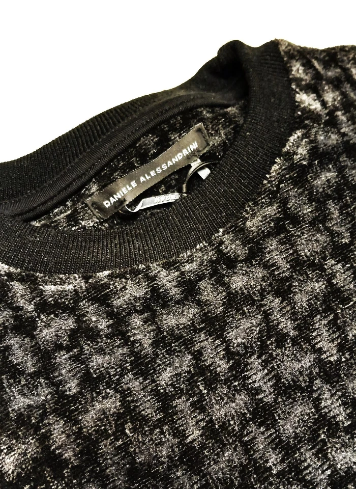 Jersey Fantasy Velor Daniele Alessandrini Hombre DA1FW26F101 Negro Foto 2 de 2