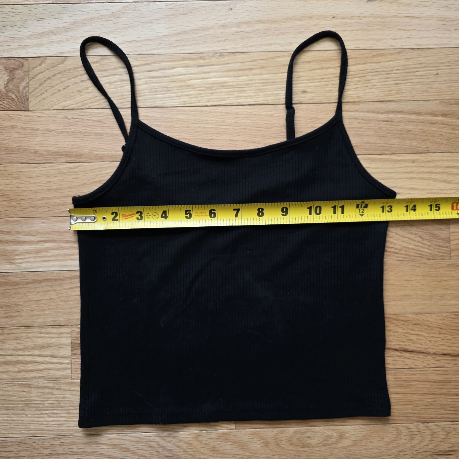 American Eagle Basic Cami Tank Top Ribbed Black W… - image 5