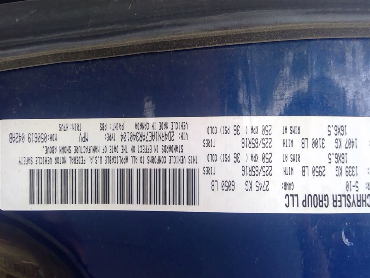 Fuel Tank Fits 08-19 CARAVAN 3617976 thumbnail 2