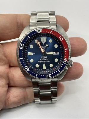 SEIKO SRPA21 Turtle PROSPEX Men's Pepsi Padi Automatic Air Diver Watch 4R36-05H0