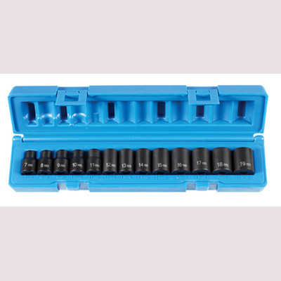 Grey Pneumatic 1203M 3/8'' Drive 13 Pc. Std. Length Metric Set - 12 Point