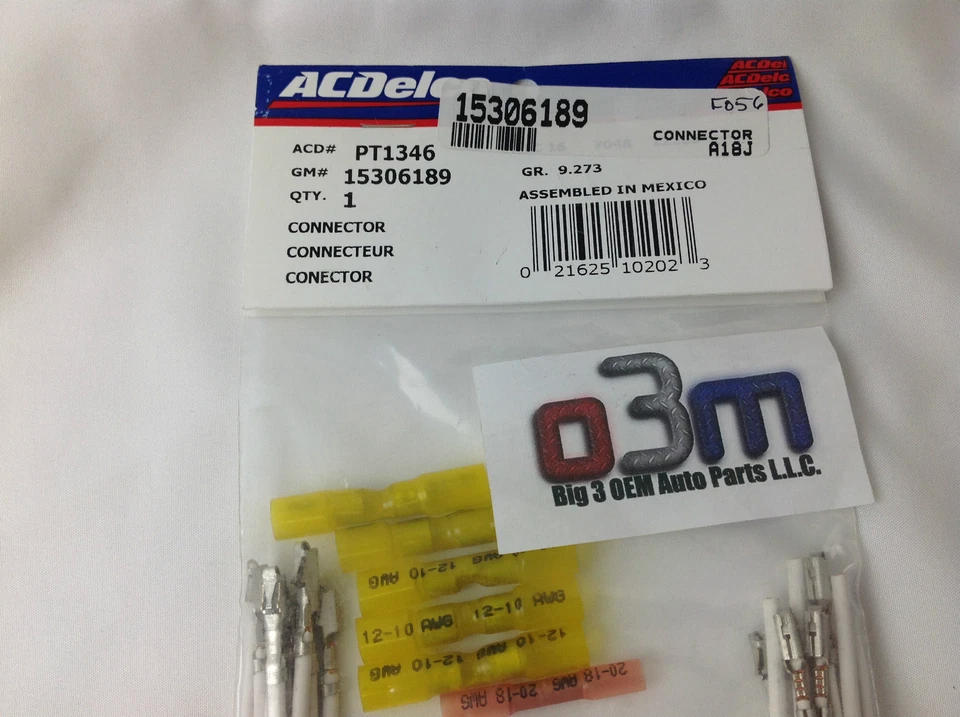 Chevrolet Silverado GMC Sierra Heater AC Blower Control Switch Pigtail new OEM - Image 3 of 3