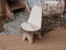 Krippenzubehör-  Baumstammstuhl - rustikal - Naturholz - Handarbeit 