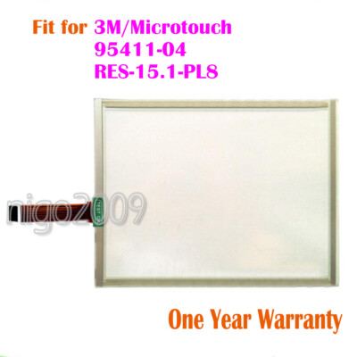 1PC new 3M/microtouch 95411-04, RES-15.1-PL8 touch screen glass touch panel *