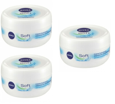 Nivea Creme - SOFT- Feuchtigkeitscreme für die tägliche Pflege  3x  200ml