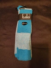 B.ella Over The Knee Socks Wool Cashmere Angora Turquoise Women's Size 9 - 11