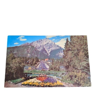 Postcard Cascade Mountain Banff National Park Canadian Rockies Chrome Posted
