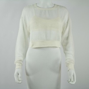 forever 21 white mesh top