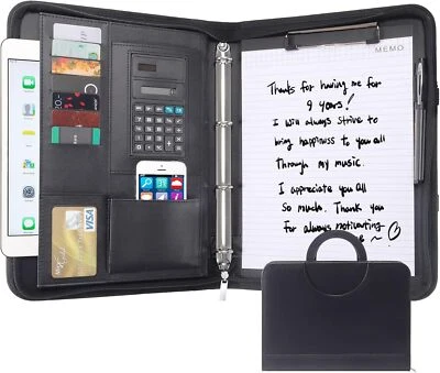 MARKENLOS A4 Leder Klemm Brett Mappe Dokumententasche Klemmbrett Schreibmappe mit