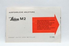 Excellent Leica M2 Full Instructions in German P-1077