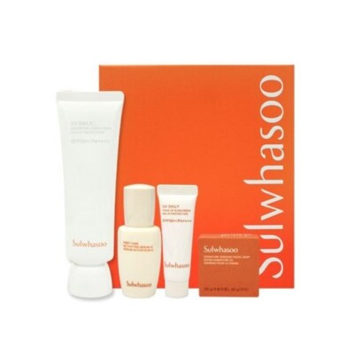 Sulwhasoo UV Daily Tone Up Sunscreen Set 4 Items Sun Cream SPF50