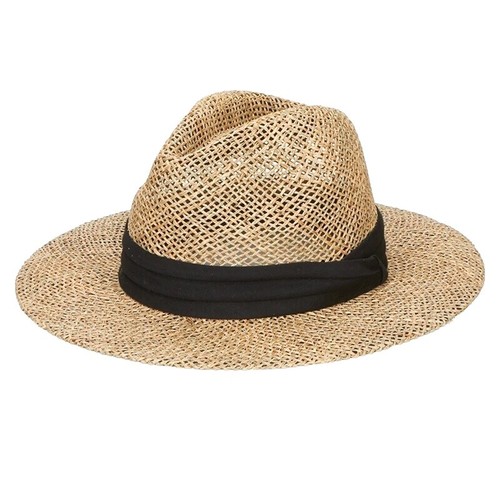 San Diego Hat Company PALM STRAW Floppy Sun Hat LEATHER Boho Bohemian Romantic San Diego Hat Co. Women main image 3