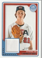 CHANDLER HART 2023 PANINI USA BASEBALL STARS & STRIPES 15U NAT. TEAM MAT. /250