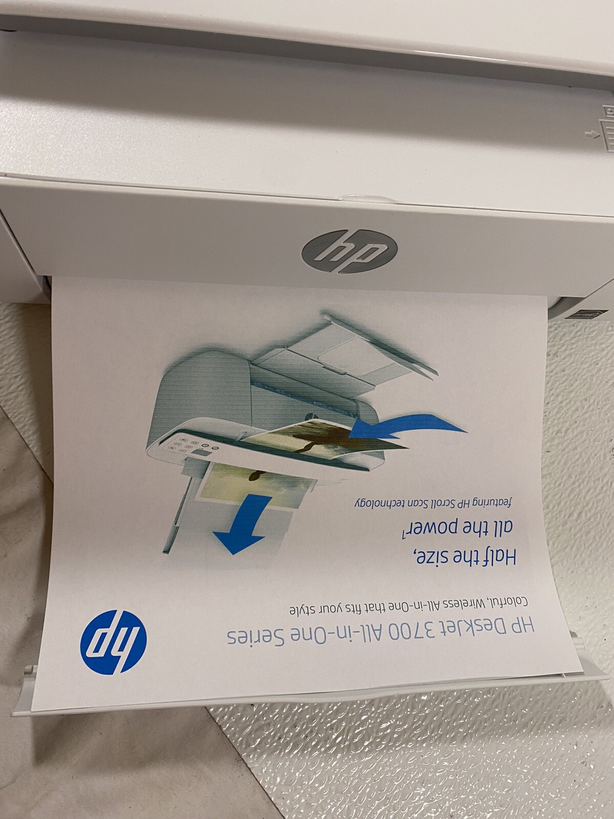 HP DeskJet 3755 All-in-One Printer | Print, Copy, Scan | Stone Gray ...