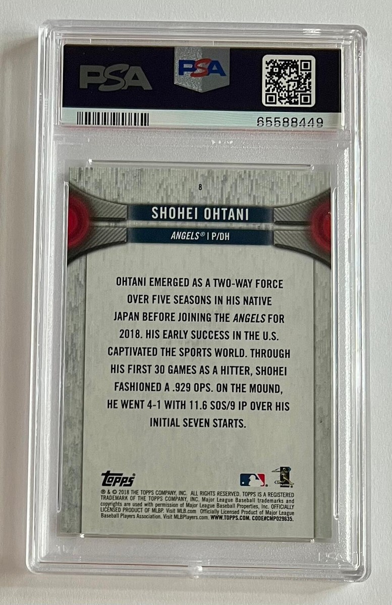 2018 Topps National Shohei Ohtani Baseball Card Day RC #8 PSA 9