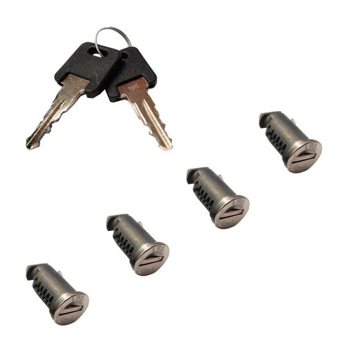 Set of 4 Barrel Locks & 2 Keys Fits Thule, Halfords Roof Bars & Cycle
