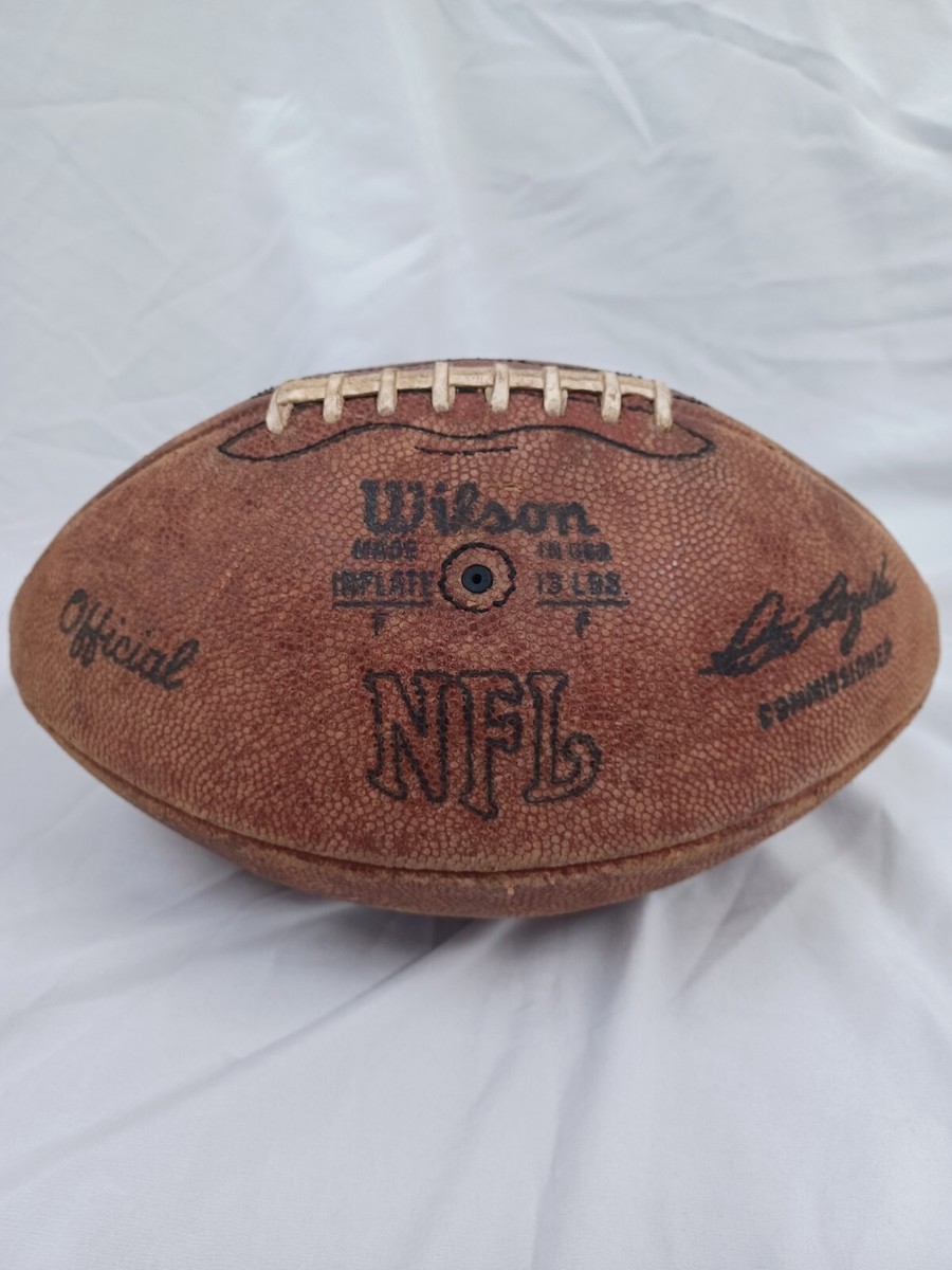 Vintage 1973 Wilson OFFICIAL NFL Pete Rozelle LEATHER FOOTBALL