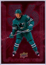 2024-25 Upper Deck Series 2 Ethan Cardwell Fluorescence Red Parallel  Card #F-2