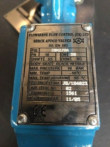 2 Inch Butterfly Valve. Ex MOD - Picture 4 of 6
