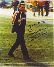 MIKE DITKA AUTOGRAPHED SIGNED FLIPPING THE BIRD 8X10 CHICAGO BEARS HALL OF FAME