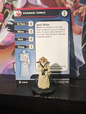 Figurine Star Wars Miniatures : Caamasi Noble 48/60 - Wizards Of The Coast, Occasion