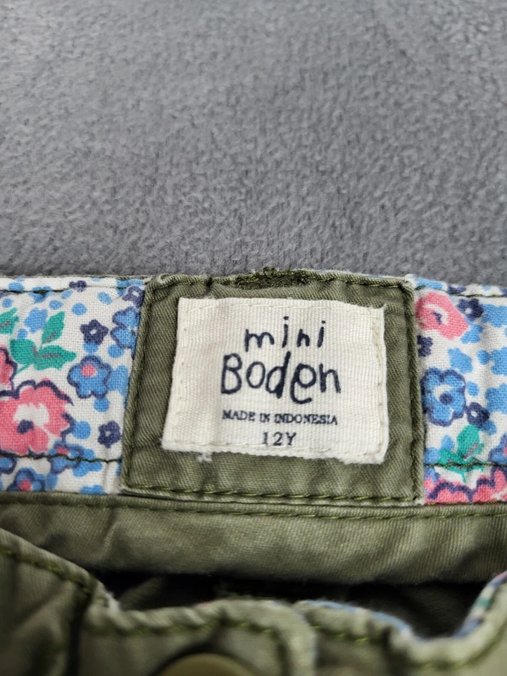 Lindos Pantalones Mini Boden Niñas 12Y Verde Enrollable Carga Ligeros Senderismo Foto 2 de 4