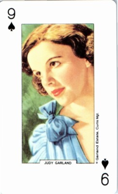 Judy Garland Star of the Silver Screen Hollywood Single Swap Playing Card