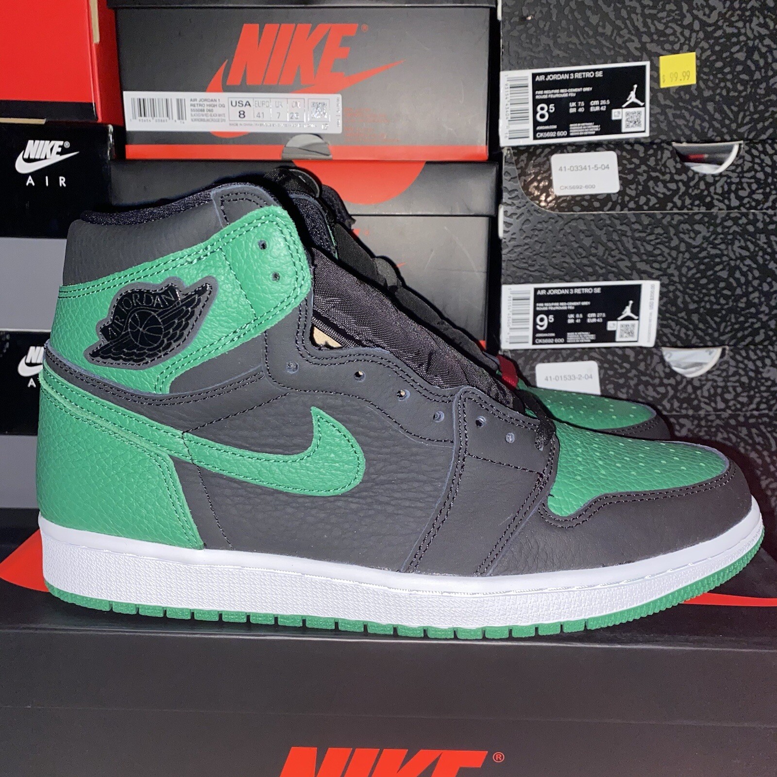 jordan 1 pine green size 9